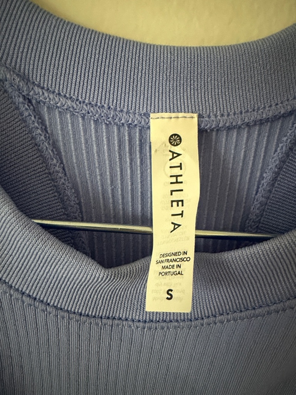 Athleta Lavender Ribbed High-Neck Racerback Tank - Picture 2 of 3